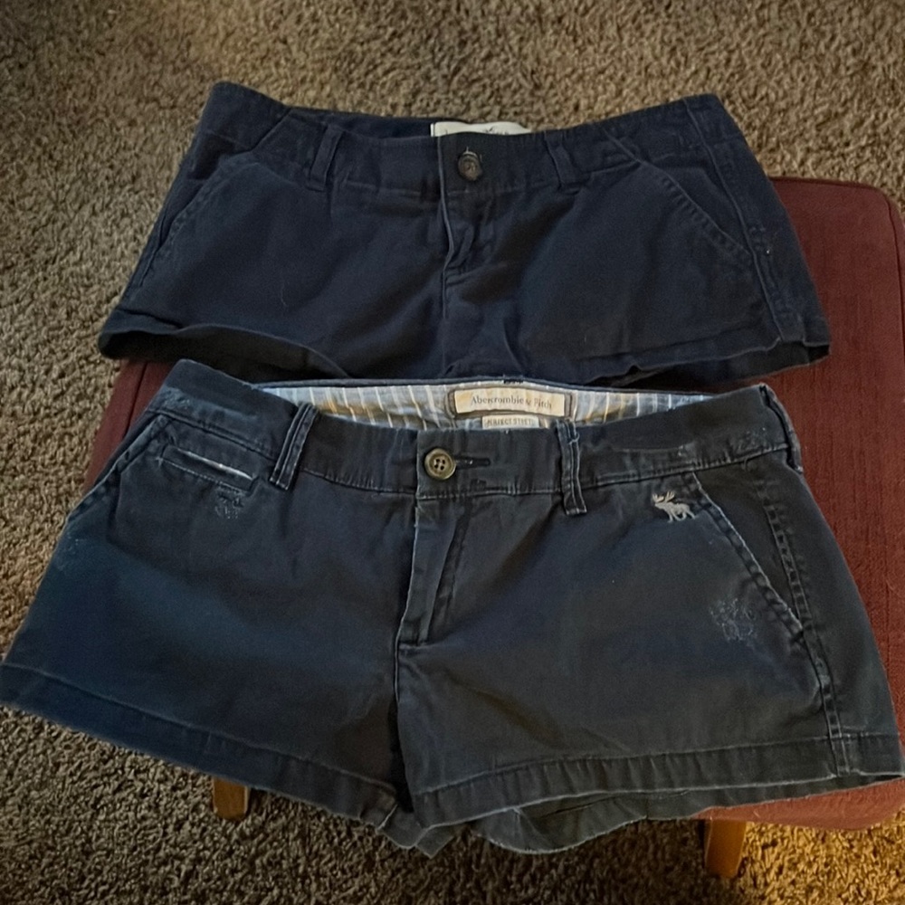 Girls Shorts 2 Pairs Hollister & AF